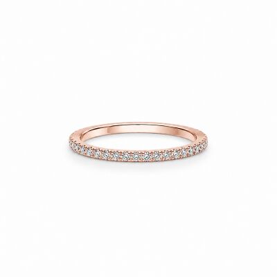 Alliance Allure or rose et diamants 0,36 carat