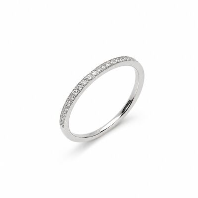Alliance Etincelle platine et diamants 0,15 carat