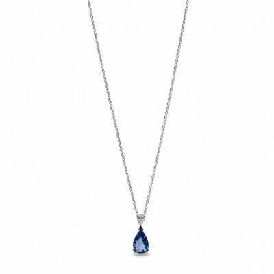 Collier 1894 or blanc et saphir