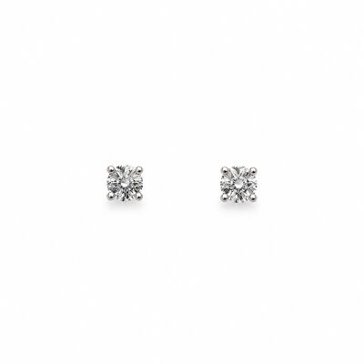 Boucles d'oreilles Murmure or blanc et diamants 1,32 carats