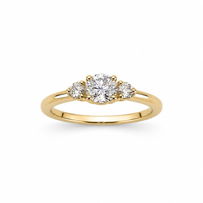 Bague Olympe or jaune et diamant 0,50 carat