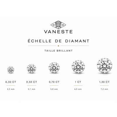 Collier Evidence or jaune et diamant 1,00 carat
