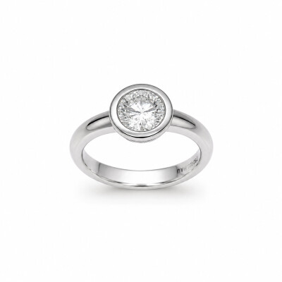Bague Occasion or blanc et diamant 0,90 carat