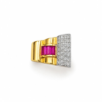 Bague Occasion or rose Tank
