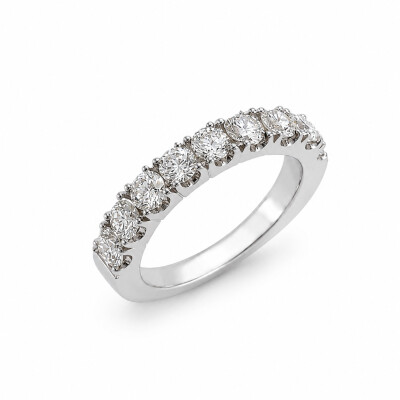 Alliance Allure or blanc et diamants 1,31 carats
