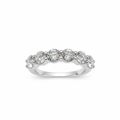 Alliance Divine or blanc et diamants 2,40 carats