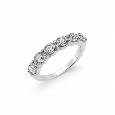 Alliance Divine or blanc et diamants 2,40 carats