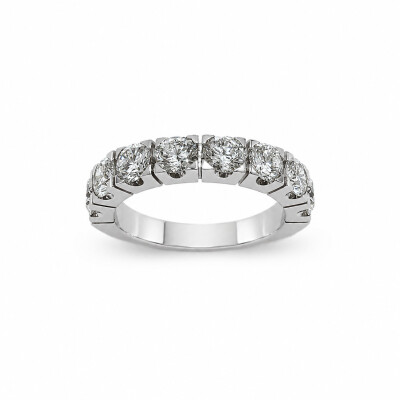 Alliance Caractère or blanc et diamants 1,98 carats