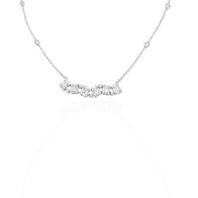 COLLIER BARRETTE DIAMANTS