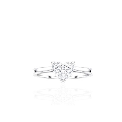 SOLITAIRE DIAMANT COEUR