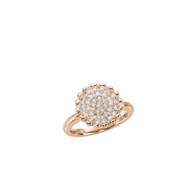 BAGUE OR ROSE DIAMANTS