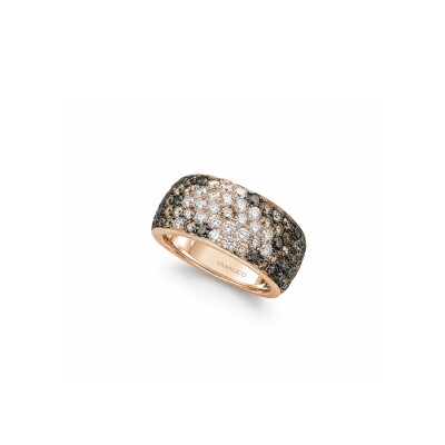 BAGUE OR ROSE DIAMANTS