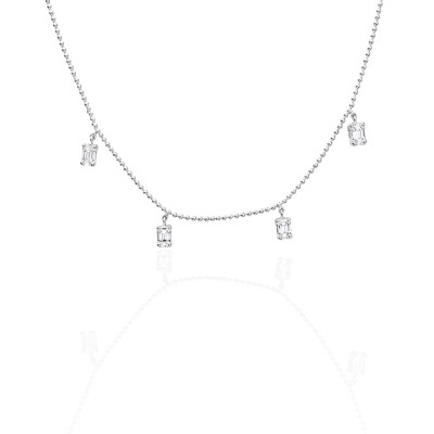 COLLIER OR BLANC DIAMANTS