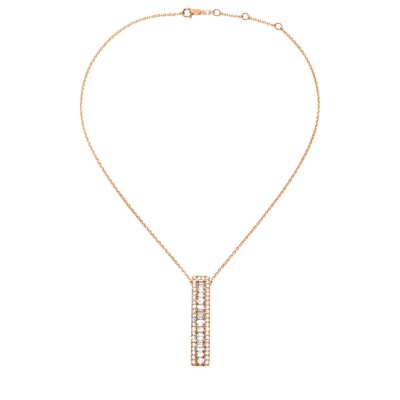 COLLIER OR JAUNE DIAMANTS