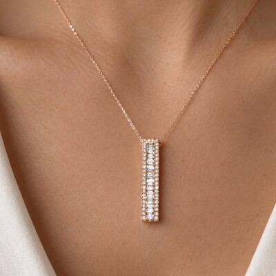COLLIER OR JAUNE DIAMANTS