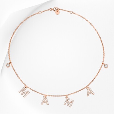COLLIER "MAMA" DIAMANTS - COLLECTION EMPREINTE