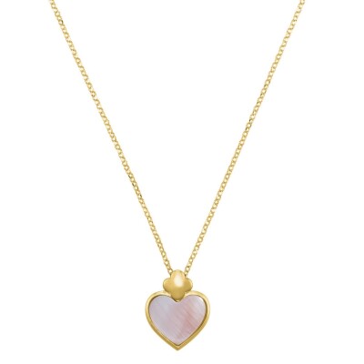 Collier Charles Garnier en argent doré et nacre