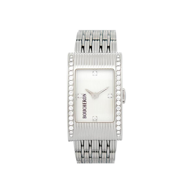 Montre d'Occasion Boucheron Reflet Medium, boîtier serti de diamants