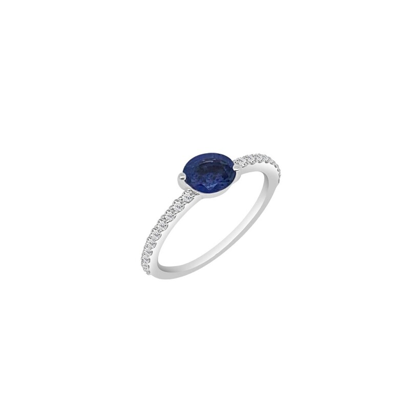 Bague Veron Roques Azur saphir et diamants