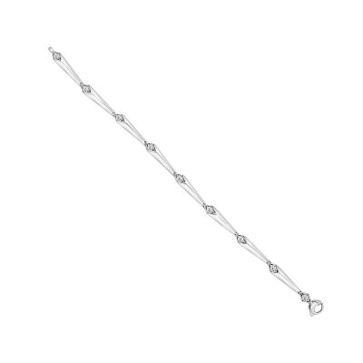 Bracelet Veron Roques Gizeh en or blanc et diamants