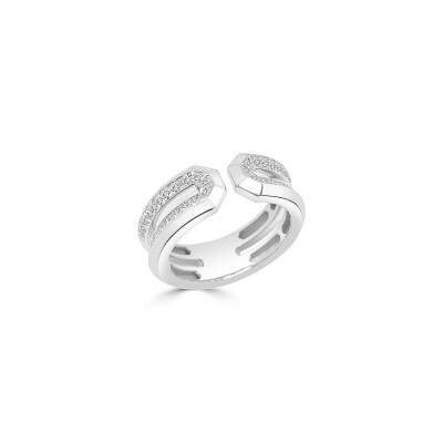Bague Veron Roques Lumière en or blanc et diamants
