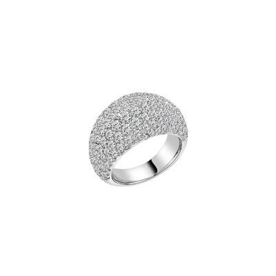 Bague Veron Roques Satin en or blanc et diamants