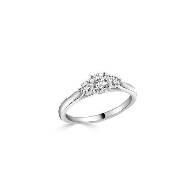 Solitaire Veron Roques Bride en or blanc et diamants