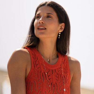 Collier Veron Roques Magic en or jaune et diamant