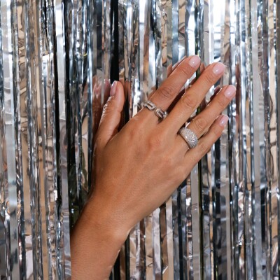 Bague Veron Roques Lumière en or blanc et diamants