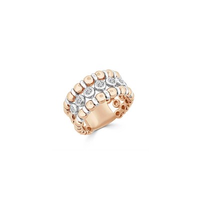Bague Veron Roques Féérie en or rose et diamants