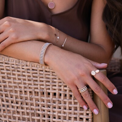 Bague Veron Roques Féérie en or rose et diamants