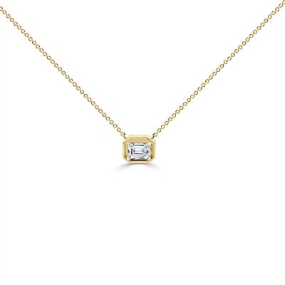 Collier Veron Roques Vanda en or jaune et diamant