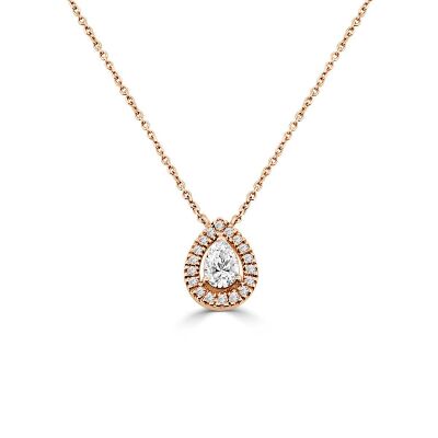 Collier Veron Roques Coup de Foudre en or rose et diamants