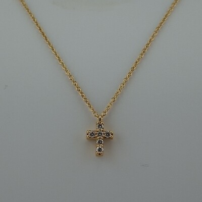COLLIER CROIX DIAMANTS