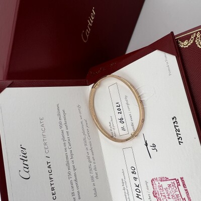 CARTIER BRACELET LOVE OR ROSE